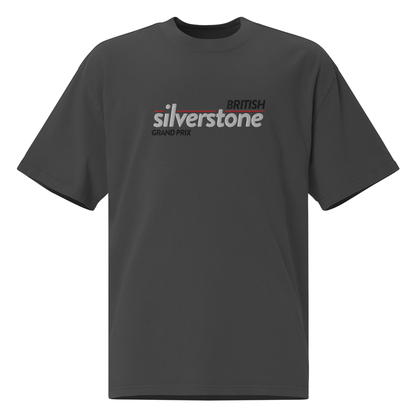 Oversized Faded White Silverstone GP Shirt